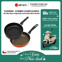 Combo 02 chảo size 24 nhập khẩu và chảo 20cm Elmich - TLD25004