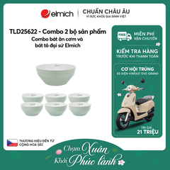 Combo bát ăn cơm và bát tô đại sứ Elmich - TLD25622