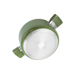 Bộ nồi chống dính Ceeramic Elmich Daily Olive nồi 20, chảo 26cm