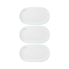 Bộ 3 đĩa bầu dục nhỡ Elmich RoseDesign EL-0219