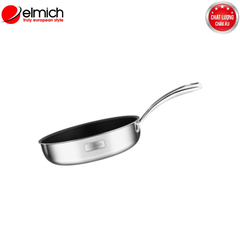 Chảo Inox cao cấp 2 lớp đáy liền Elmich Tri-Max Size 20,24,26,28 cm