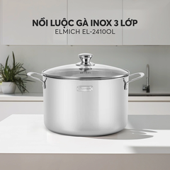Nồi luộc gà inox liền khối Elmich Elmich Trimax Classic EL2410OL size 28cm
