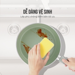 Chảo nhôm chống dính đáy từ Elmich Harmonia size 20cm-24cm-26cm-28cm