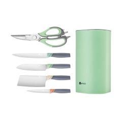 Bộ dao kéo inox 5 món kèm hộp đựng Elmich EL8404