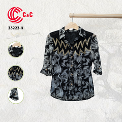 23222 - Abstract Zig-Zag Artistic Curves Pattern