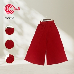 25082 - Wide Leg Pants with Double Pleats