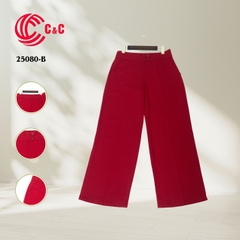 25080 - Elegant Straight Leg Pants in Premium Polyester Fabric