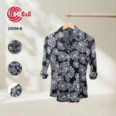 25058 - Floral Patterns Mesh Fabric