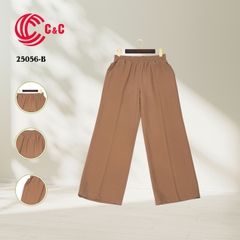 25056 - Elastic Waistband Straight Leg Pants