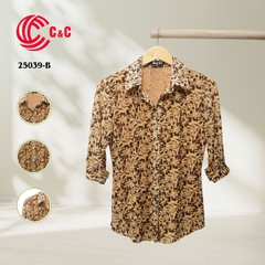 25039 - Floral Pattern Mesh Fabric with 4 Designs
