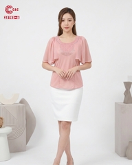 25193 - Dolman Sleeves Embroidered Lace in 7 Styles and Colors
