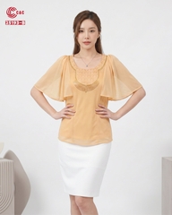 25193 - Dolman Sleeves Embroidered Lace in 7 Styles and Colors