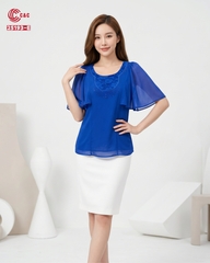 25193 - Dolman Sleeves Embroidered Lace in 7 Styles and Colors