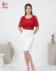 25193 - Dolman Sleeves Embroidered Lace in 7 Styles and Colors