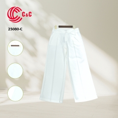25080 - Elegant Straight Leg Pants in Premium Polyester Fabric