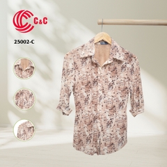 25002 - Stylized Floral Branches Pattern Mesh Fabric with 5 Color Options