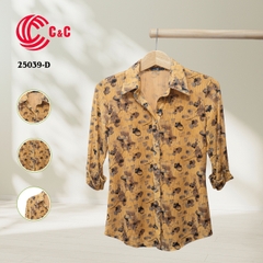 25039 - Floral Pattern Mesh Fabric with 4 Designs