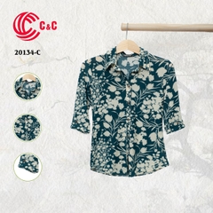 20134 - Floral Leaf Patterns On Colored Backgrounds