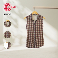 16663 - Sleeveless Gingham