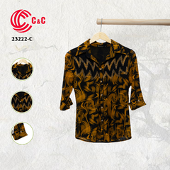 23222 - Abstract Zig-Zag Artistic Curves Pattern