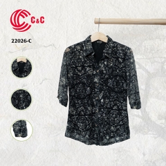 22026 - Plaid Pattern Blended With Marble Motif