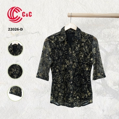 22026 - Plaid Pattern Blended With Marble Motif