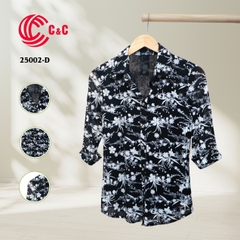 25002 - Stylized Floral Branches Pattern Mesh Fabric with 5 Color Options