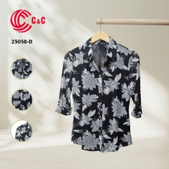 25058 - Floral Patterns Mesh Fabric