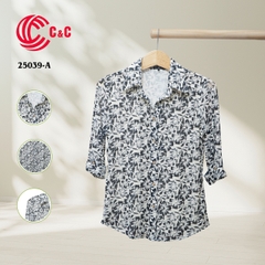 25039 - Floral Pattern Mesh Fabric with 4 Designs
