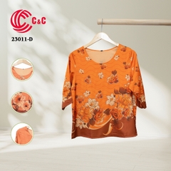23011 - Silk Fabric with Colorful Floral Prints in 10 Colors