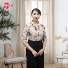25068 - Stylized Circle Patterns Mesh Fabric 4 Colors