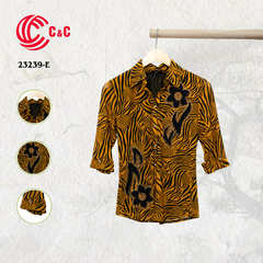 23239 - Combination of Pattern Background and Floral Decoration with Glass Beads