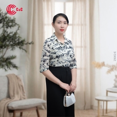 25002 - Stylized Floral Branches Pattern Mesh Fabric with 5 Color Options
