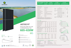 Tấm Pin Năng Lượng Mặt Trời Astronergy 620W – 2 Mặt Kính