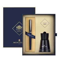 Bút ký cao cấp Montagut mạ vàng 14k màu đen sang trọng MT100-03