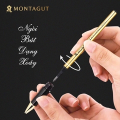 Set bút ký cao cấp khắc tên Montagut MT525 màu đỏ