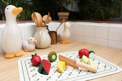 Cho thuê Bộ cắt thái trái cây bằng gỗ cao cấp - Fruit Set