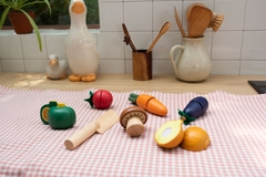 Bộ cắt thái rau củ bằng gỗ cao cấp - Vegetables Set