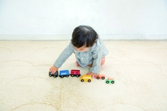 Cho thuê Set đồ chơi phương tiện giao thông (Tàu hỏa và 3 ô tô)