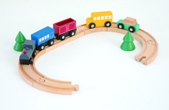 Set đồ chơi phương tiện giao thông (Tàu hỏa và 3 ô tô)