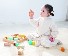 Hình khối bằng gỗ có âm thanh - bộ lớn