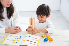 Cho thuê Bộ xếp hình tháp khối gỗ - Packer Stacker