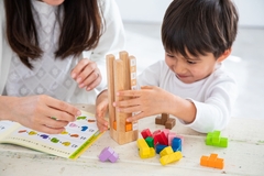 Cho thuê Bộ xếp hình tháp khối gỗ - Packer Stacker