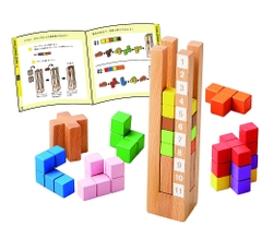 Bộ xếp hình tháp khối gỗ - Packer Stacker