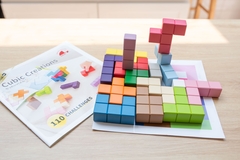 Cho thuê Bộ xếp hình khối 2D và 3D bằng gỗ - Cubic Creation