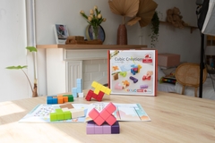 Bộ xếp hình khối 2D và 3D bằng gỗ - Cubic Creation
