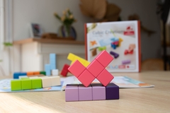 Bộ xếp hình khối 2D và 3D bằng gỗ - Cubic Creation