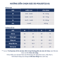 Áo Polo nam ngắn tay DATAMAN dệt kim, cổ chữ V, vải cotton chải kĩ mềm mịn, không bai xù - DT22-01