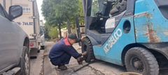 THAY LỐP XE NÂNG HƯNG YÊN GIÁ RẺ | ÉP LỐP ĐẶC XE NÂNG HƯNG YÊN GIÁ RẺ