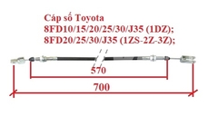 CÁP SỐ (L700/570; A-A; AT) 47110-26610-71